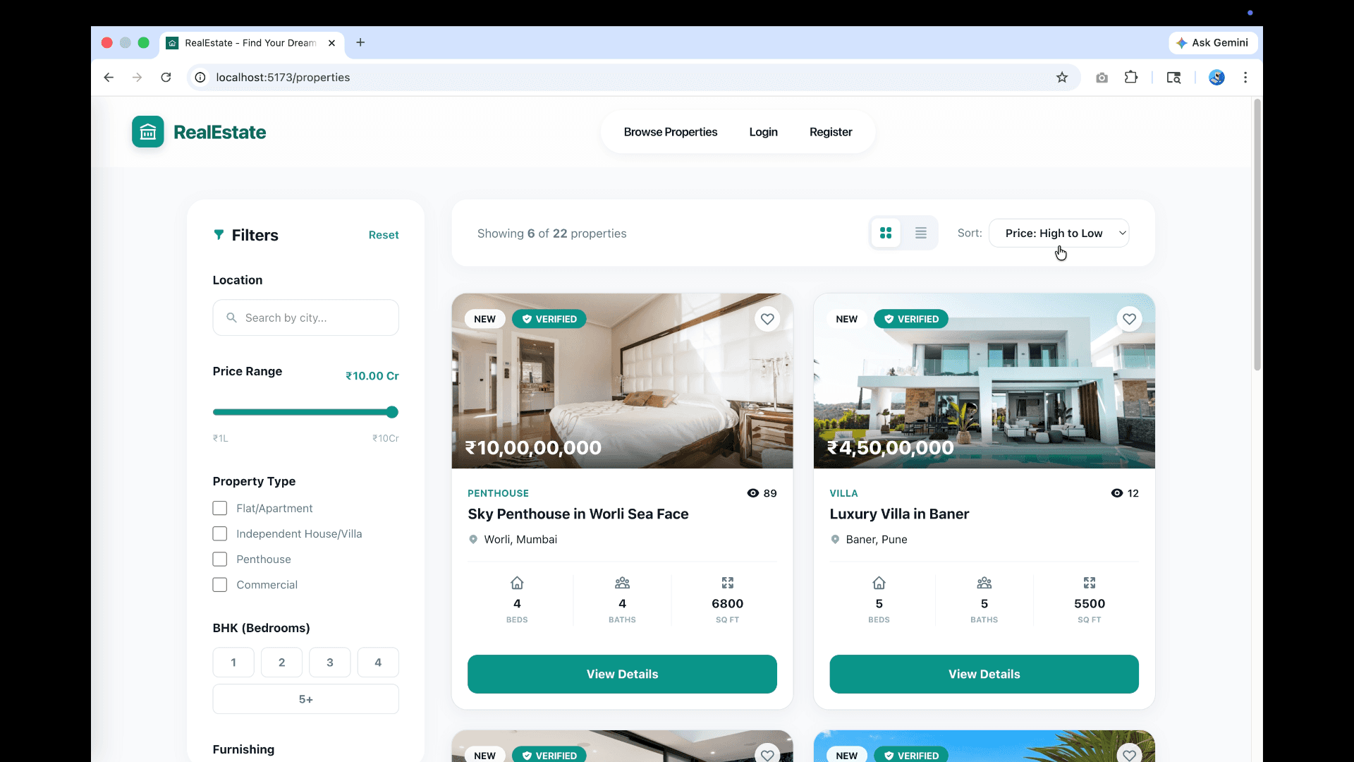 RealEstate screenshot 1