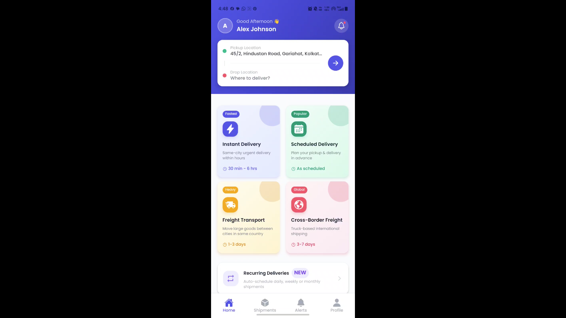 CargoFlow — Logistics & Delivery Platform