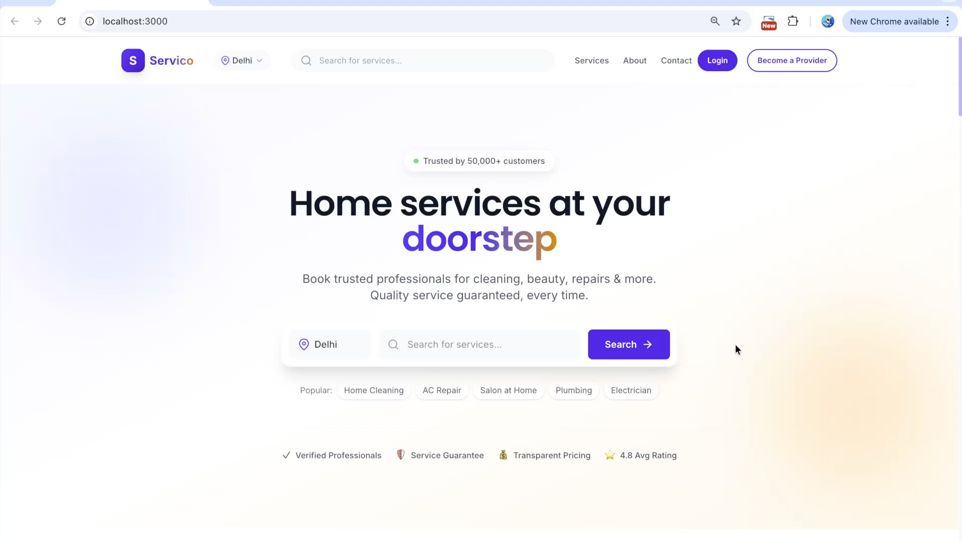 SERVICO — On-Demand Service Marketplace